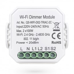 Tuya 2-kanals Wifi-dimmermodul