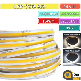 Tira LED COB 528 DC24V...